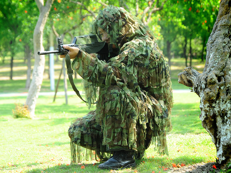 叢林布條兩件套偽裝服 叢林布條兩件套偽裝服