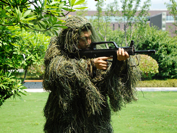 叢林毛絲兩件套偽裝服